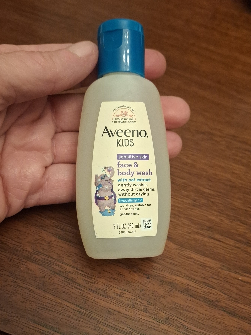 Aveeno Kids Sensitive Skin Face & Body Wash 59ml New